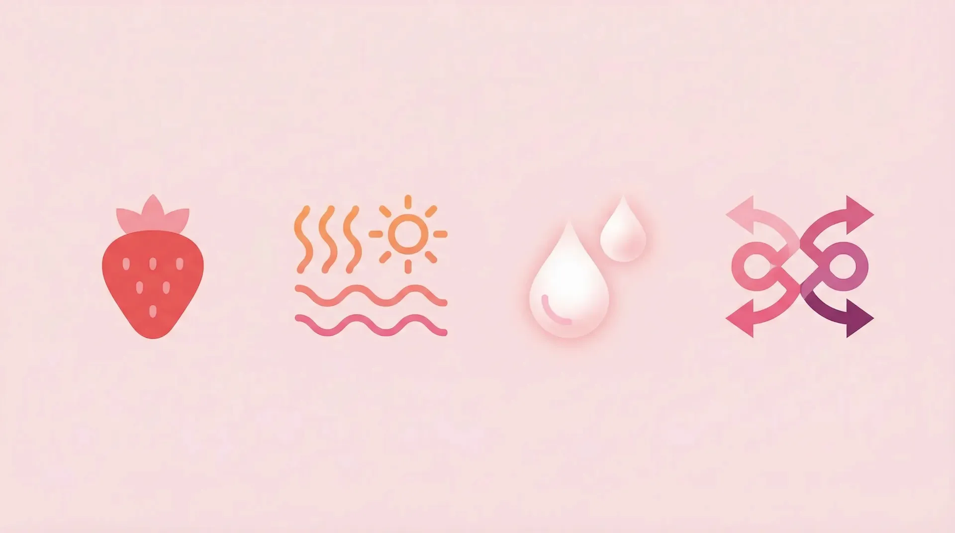 Lubricante 4 en 1 FrutiLub Frutilla: infografía sobre sabor, calor y lubricación.