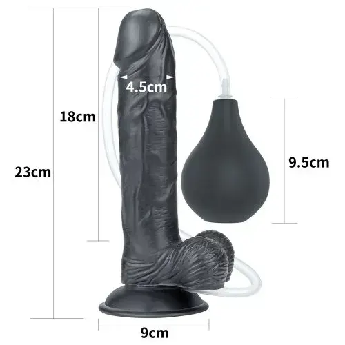 Dildo Eyaculador Black Squirt  23cm