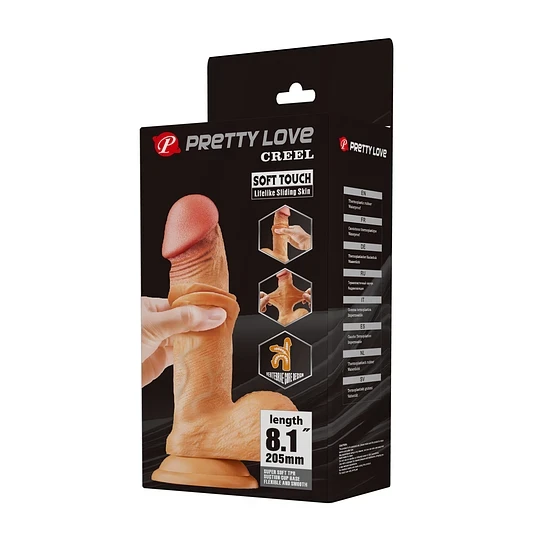 Dildo Relista con Piel Deslizante Creel