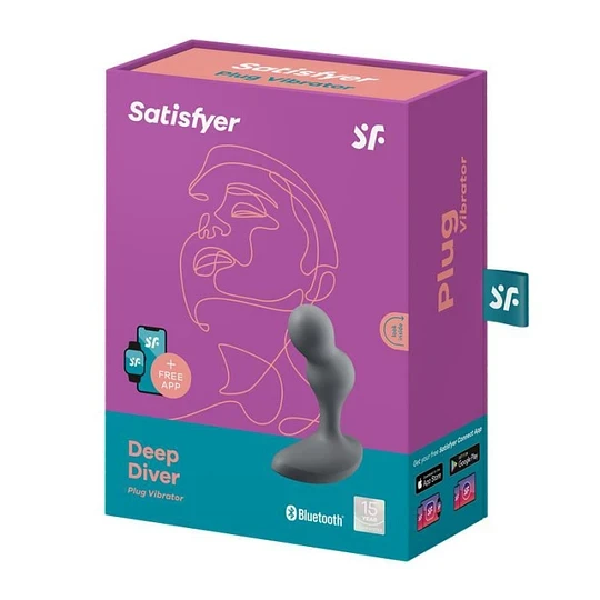 Vibrador Plug Anal Unisex Deep Diver con App