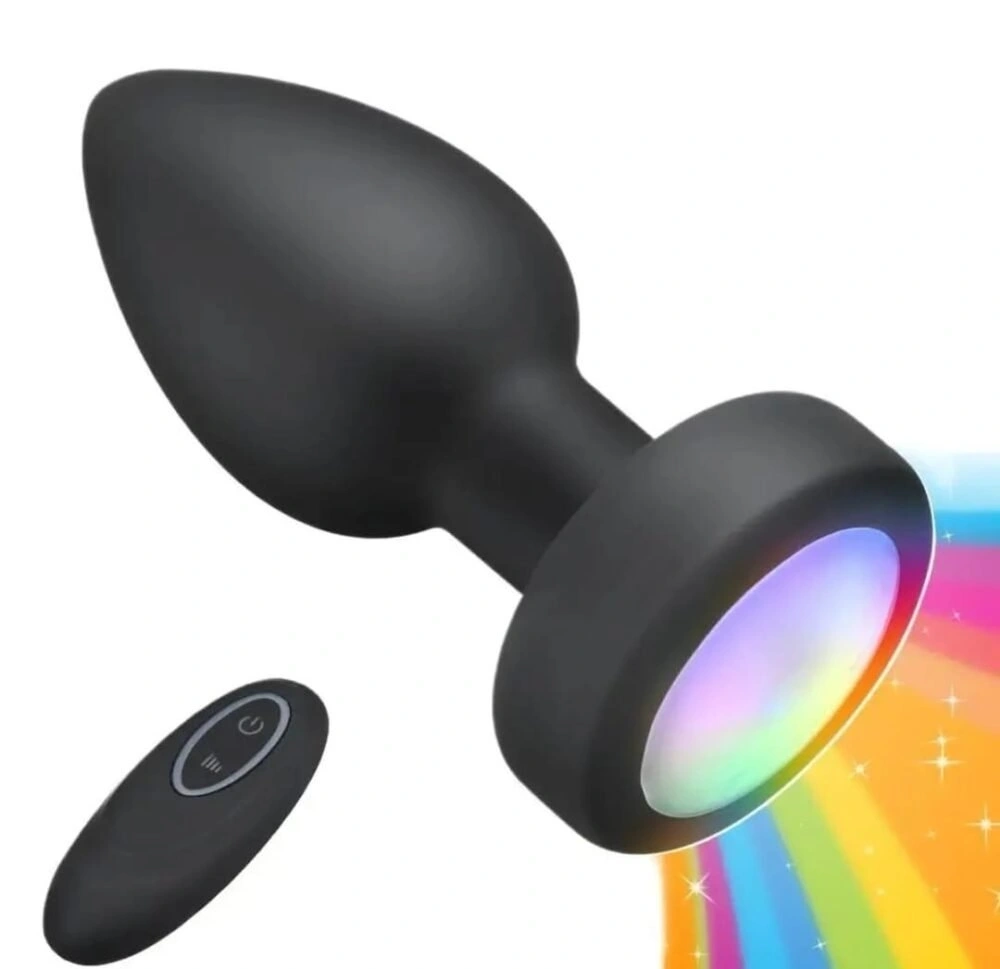 PLug Anal Luz Led Con Vibración