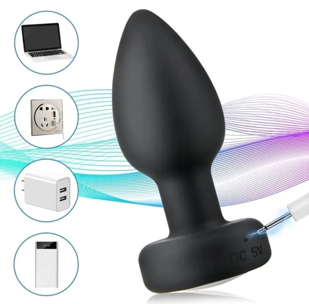 PLug Anal Luz Led Con Vibración
