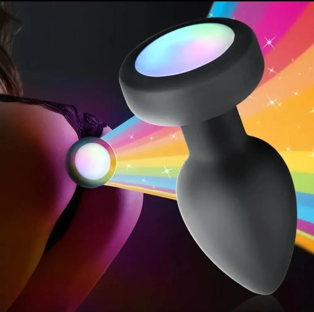 PLug Anal Luz Led Con Vibración