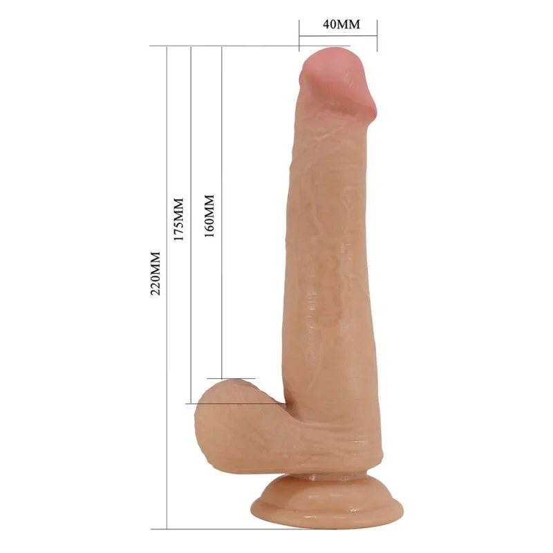 Tallen Dildo Realista Piel Deslizable 22 cm – Vainilla