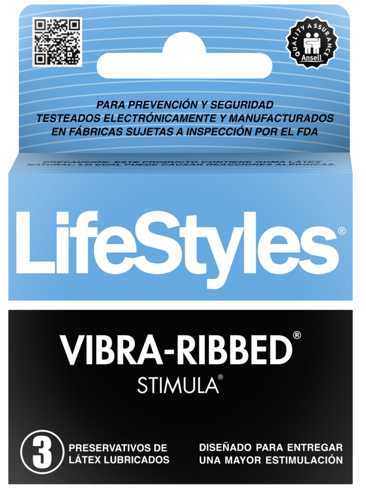 LifeStyles VIBRA-RIBBED STIMULA x 3 unds