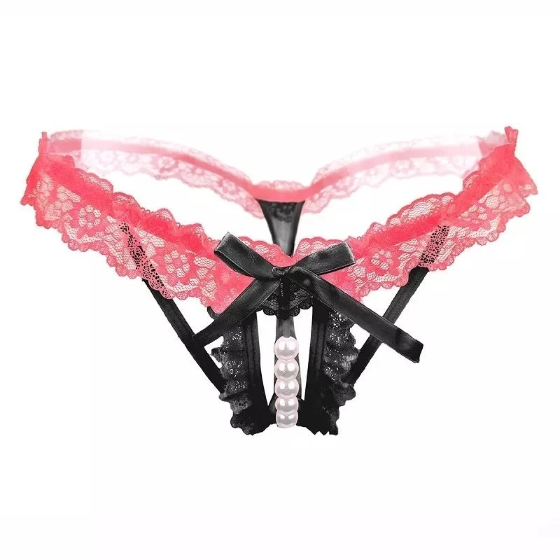 Tanga Sexy Abierta con Perlas.