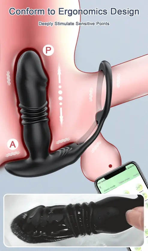 Expert Vibrador Prostático Sube y Baja con App
