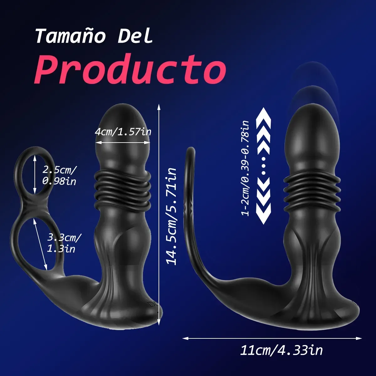 Expert Vibrador Prostático Sube y Baja con App