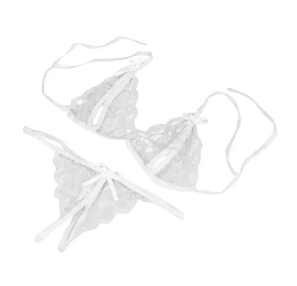 Bikini de Encaje Transparente Sexy