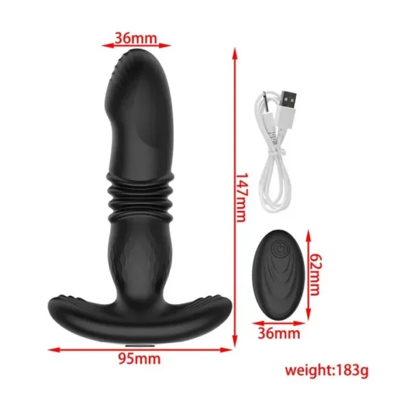 Plug Vibrador Percutor Posion con Control