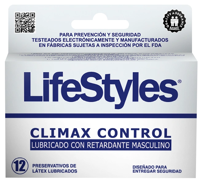 Lifestyles Preservativos Climax Control x 12 unidades