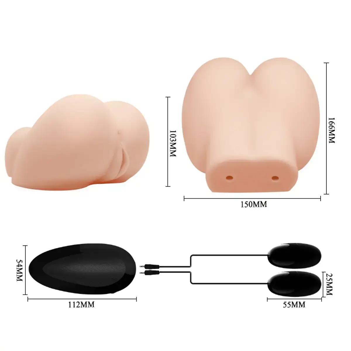 Masturbador Vagina Busty Butt con vibración