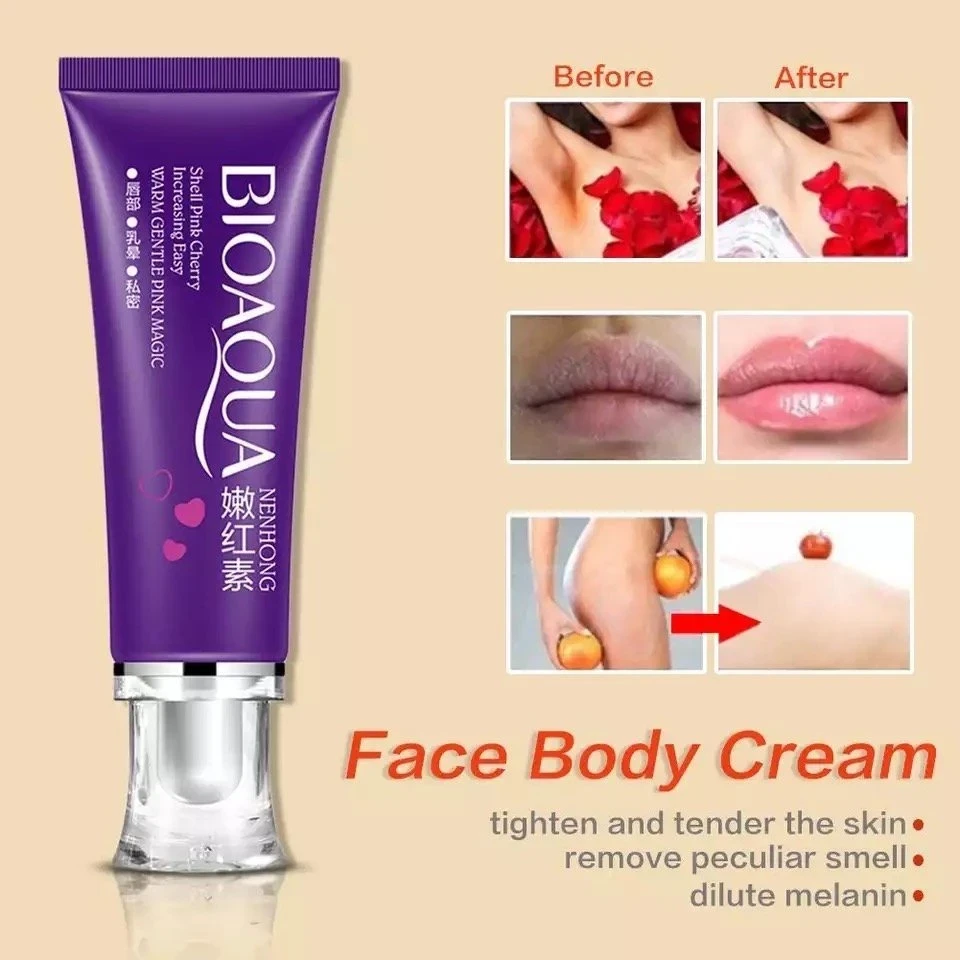 Crema blanqueadora BIOAQUA para axilas, ano y vagina