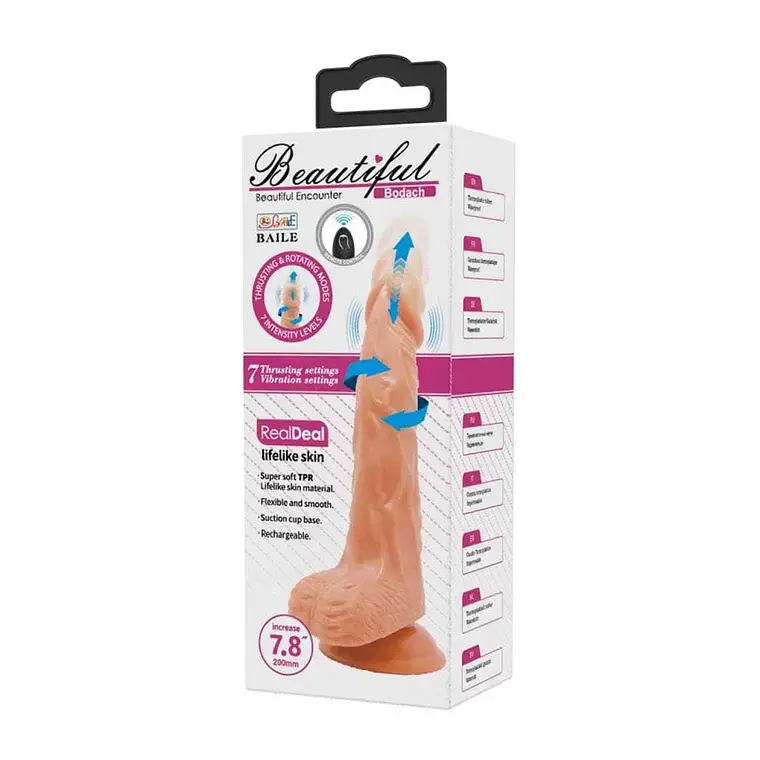 Bodach Vibrador Impulsor Con Rotación Realista y Control a Distancia