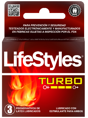 Lifestyles Turbo x 3 Unds