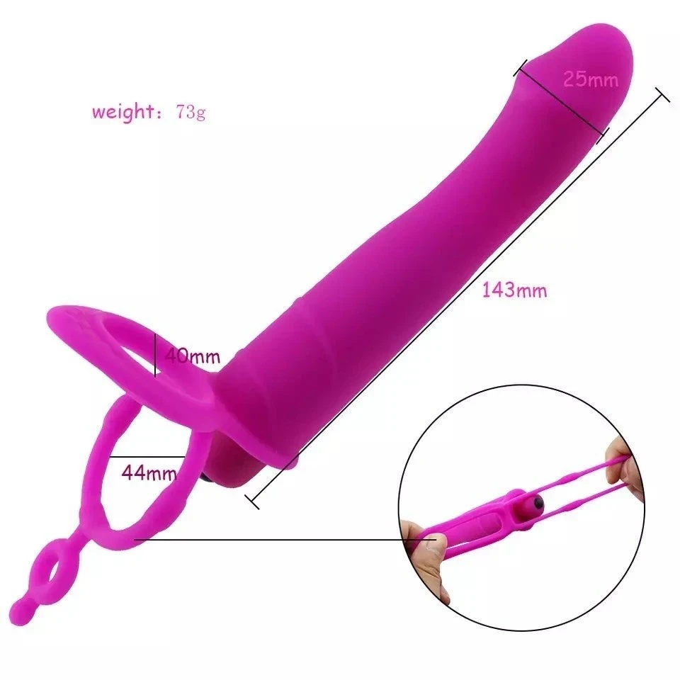 Vibrador con correa para doble penetración