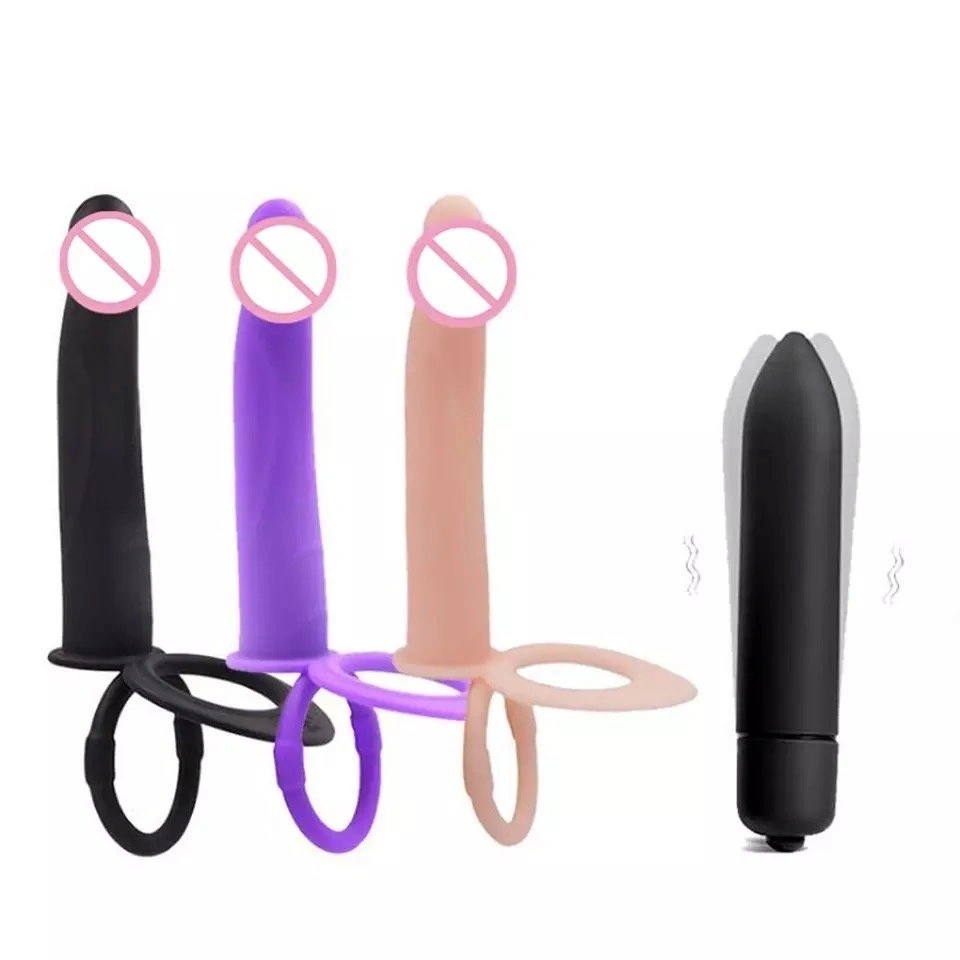 Vibrador con correa para doble penetración