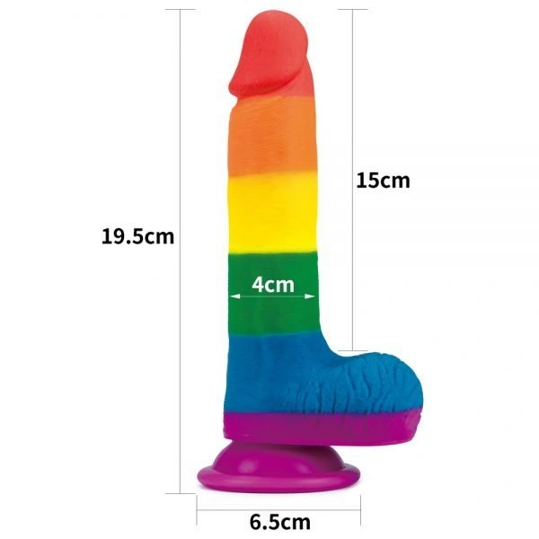 Consolador De Silicona Premium “7.5” Prider Dildo”