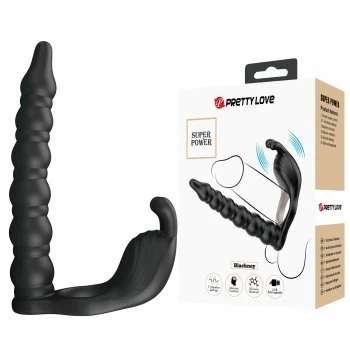 Anillo Vibrador Doble Penetración con Estimulación de Clítoris