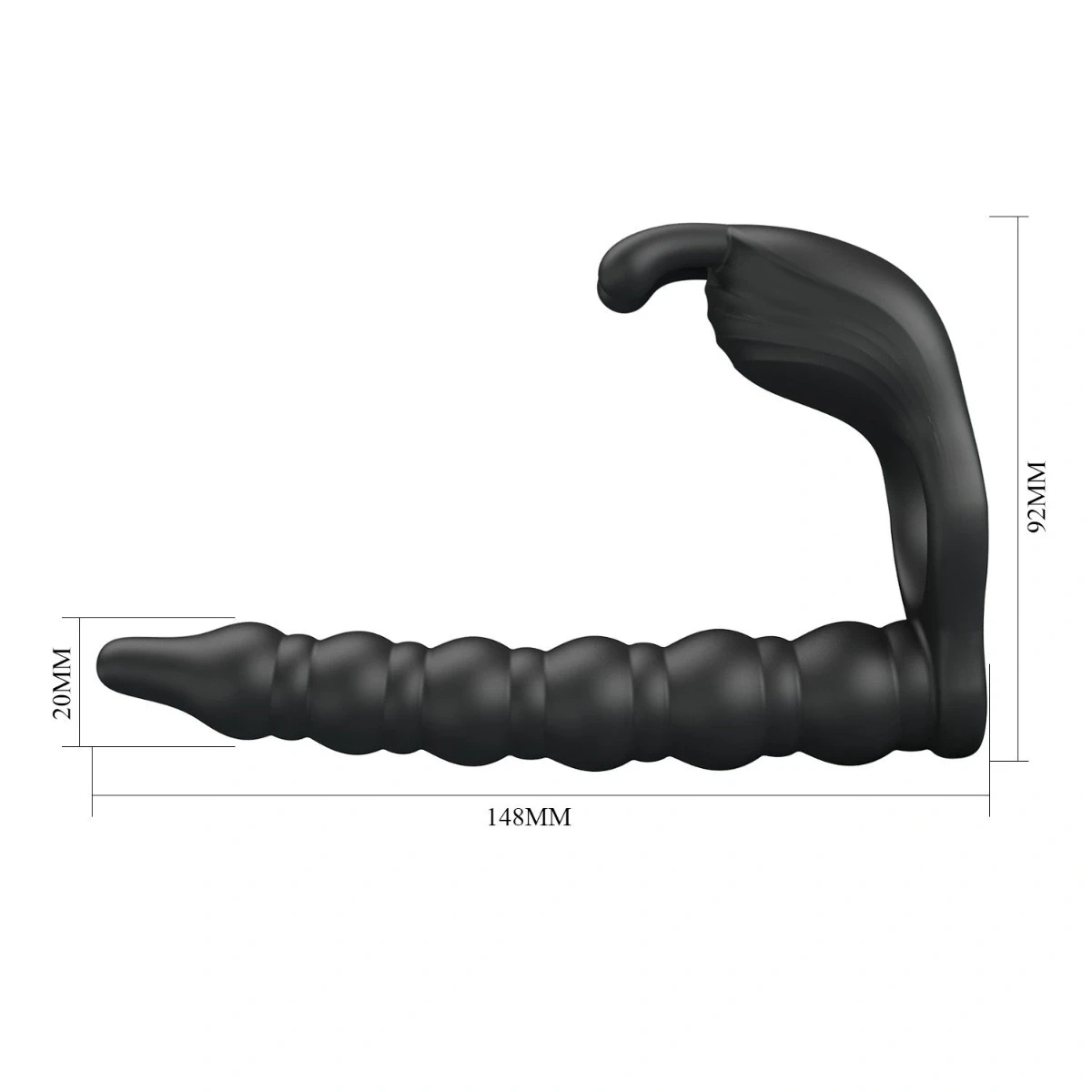 Anillo Vibrador Doble Penetración con Estimulación de Clítoris