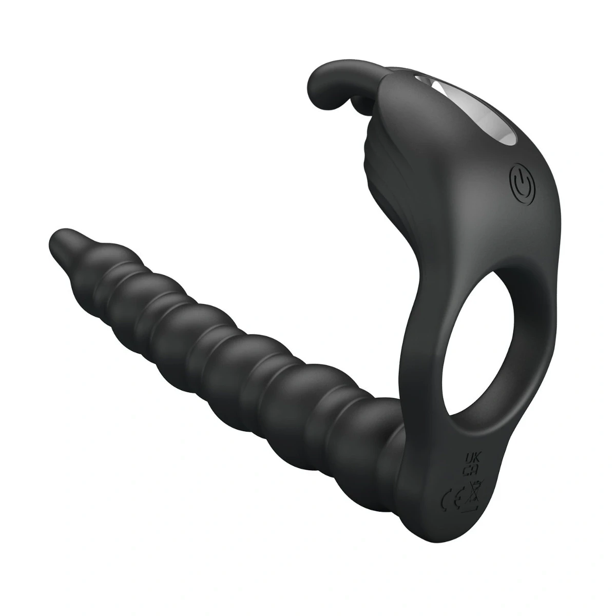 Anillo Vibrador Doble Penetración con Estimulación de Clítoris