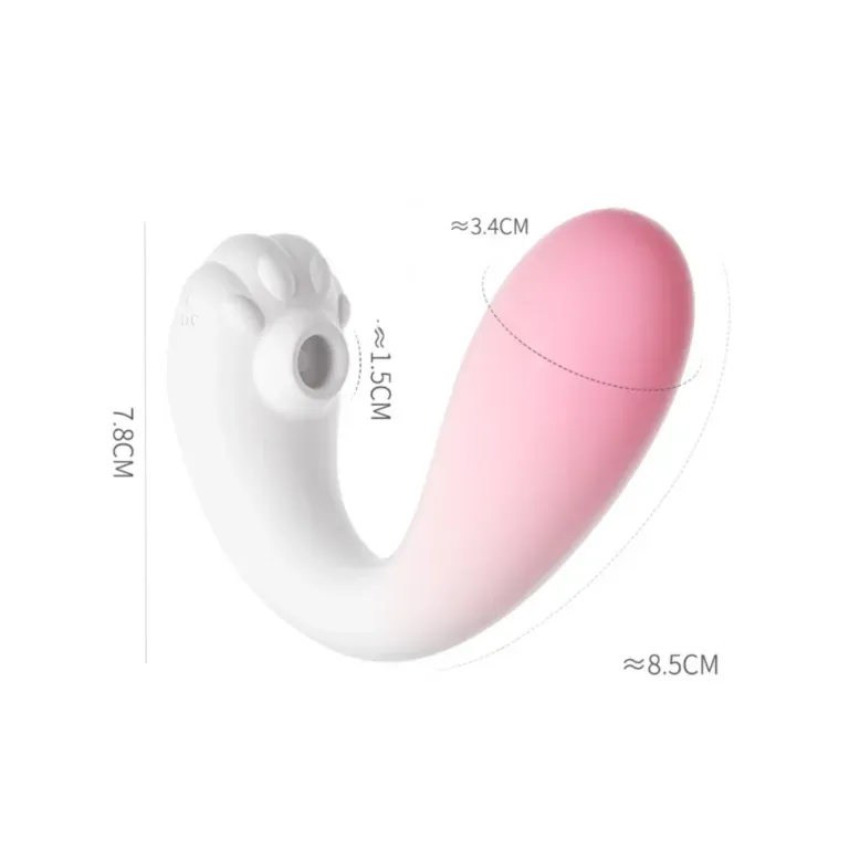 Vibrador y succionador Kitty 