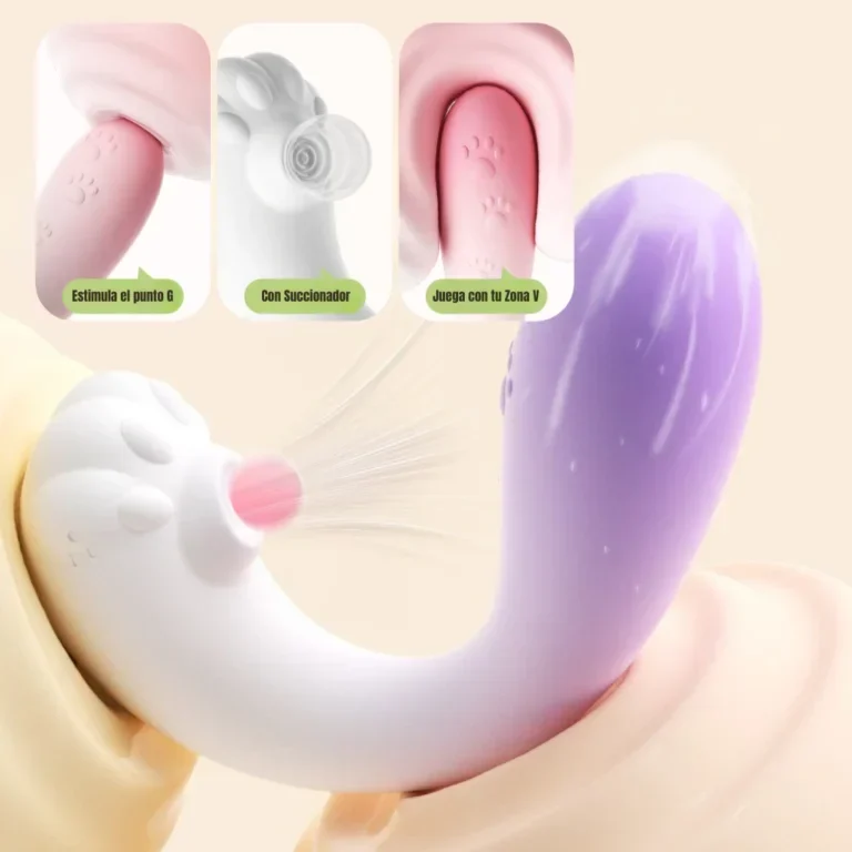 Vibrador y succionador Kitty 