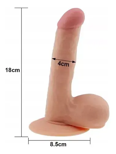 Consolador Realístico 18 Cm, Ultra Soft Dude, Lovetoy