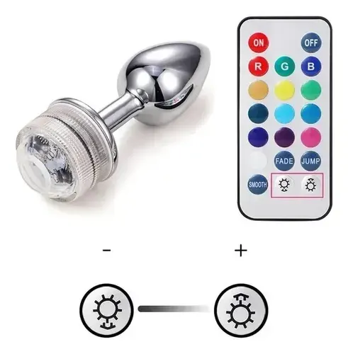 Plug anal Luz LED con control
