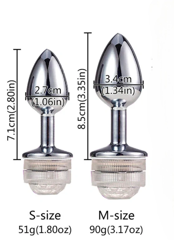 Plug anal Luz LED con control