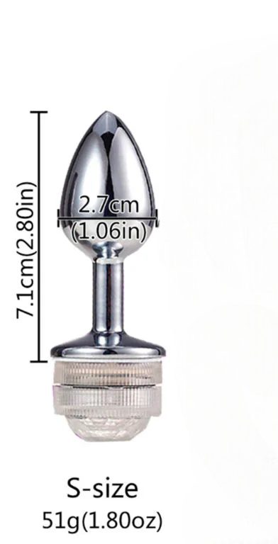 Plug anal Luz LED con control