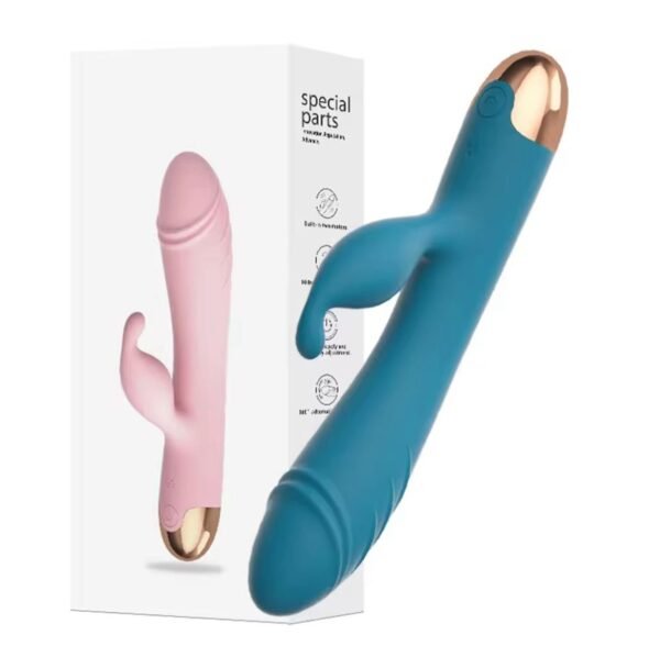 Vibrador Conejito Rotativo Punto G y Clítoris