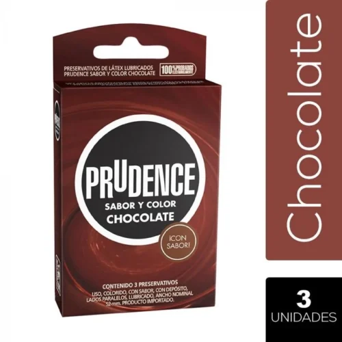 Preservativos Prudence Chocolate x 3 unidades