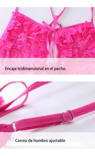 Babydoll Rosado con Encaje cod-8502