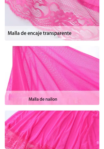 Babydoll Rosado con Encaje cod-8502