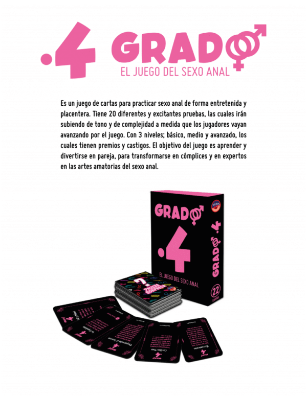 Juego de Cartas de Sexo Anal Grado 4