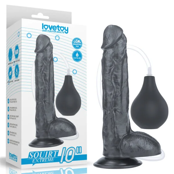 Dildo Eyaculador Black Squirt  25cm