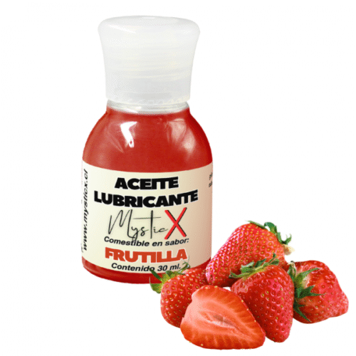 Frutilla-aceite.png Aceite Lubricante Comestible Mystic X Frutilla 30 ml.