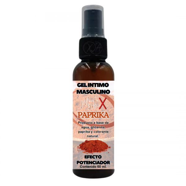Gel Efecto Potenciador Masculino Con Paprika Mystic X 60 ml.