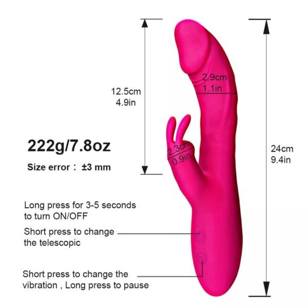 Vibrador Conejo Titan Sube y Baja