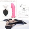 Slimline Arnés Vibrador Recargable con Mando