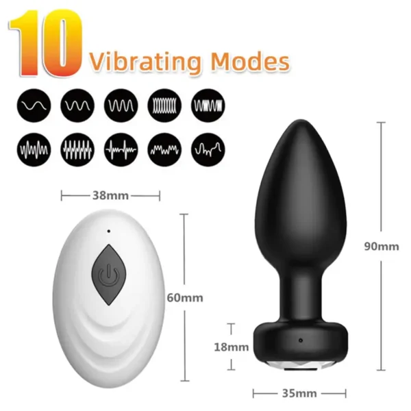 Plug Anal Recargable con Control