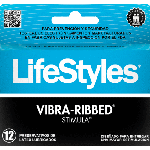 Lifestyles Preservativos Vibra Ribbed Stimula x 12 unidades