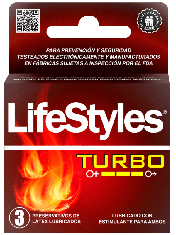 Lifestyles Turbo x 3 Unds