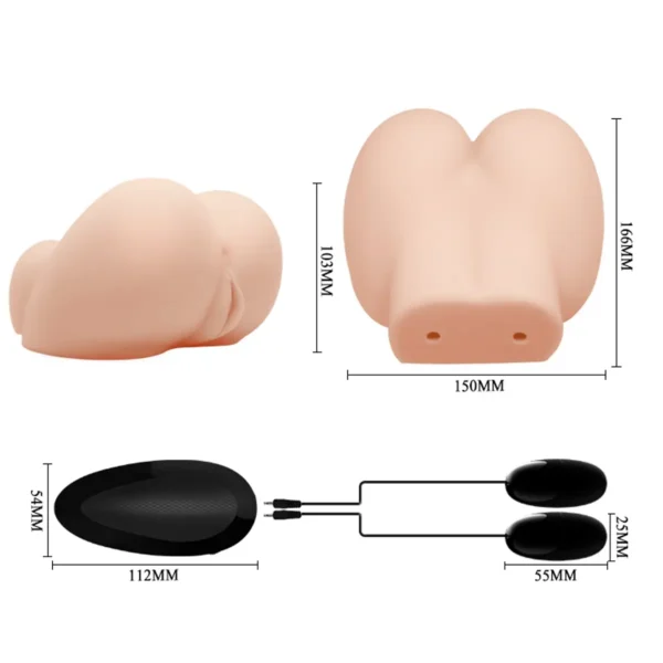Masturbador Vagina Busty Butt con vibración