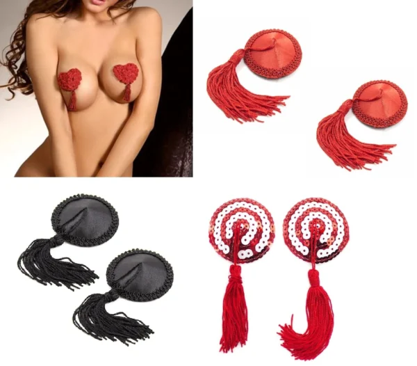 Pezoneras con Borlas Diamond Heart