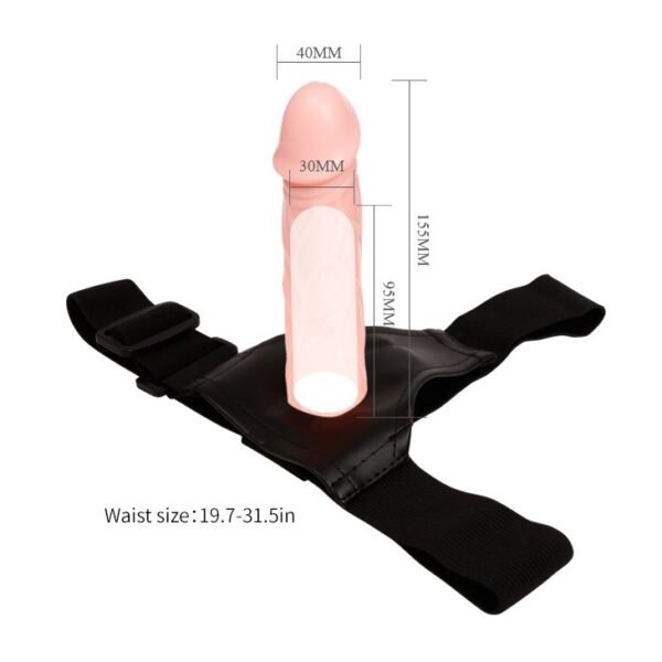 Arnes Hueco - Penis Extender Flesh - (DILDO 19CM)