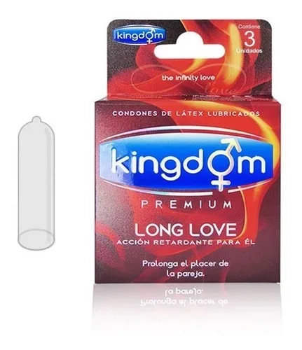 Condones Kingdom Acción Retardante x 3 Unds