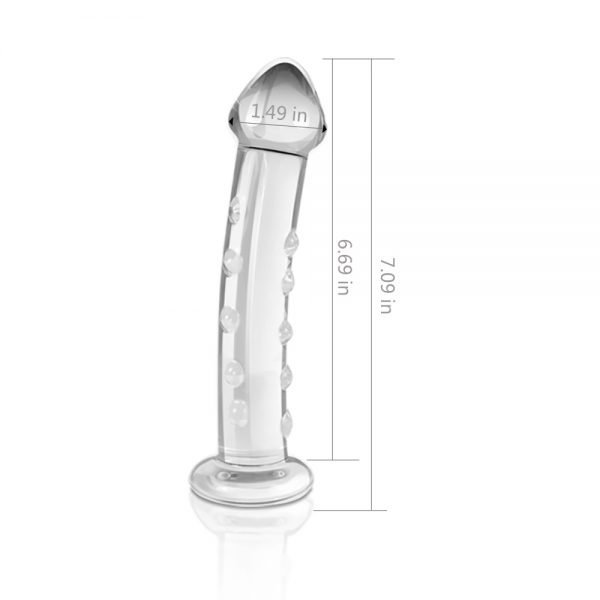 Dildo De Cristal 7.5″ Glass Romance