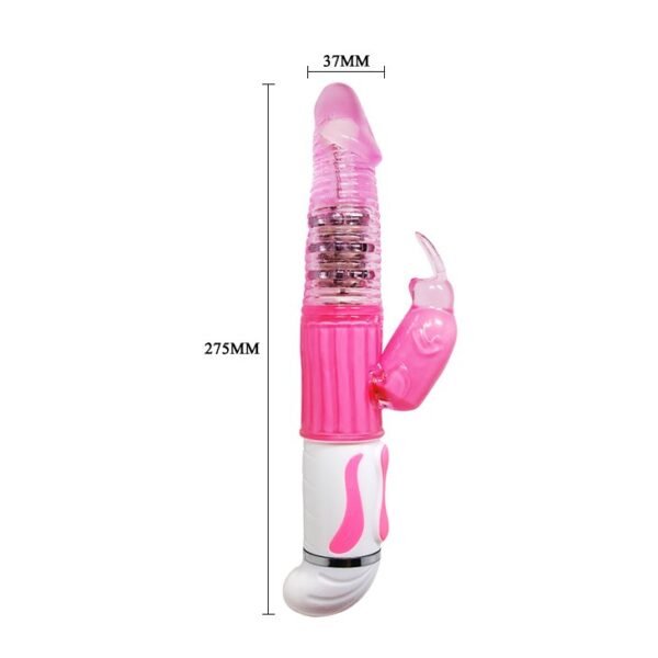 Vibrador-Rotador con Estimulador de Clítoris Fascination
